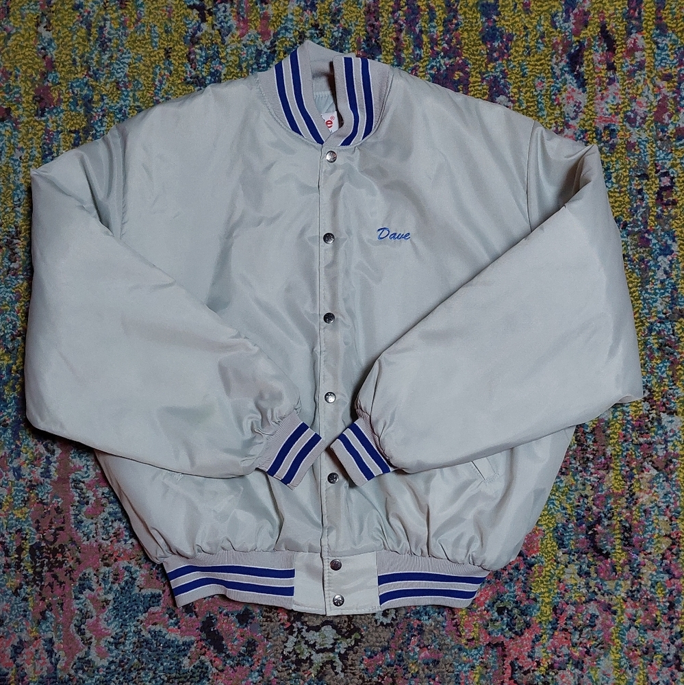 Rare Vintage 90's BIRDIE Jacket by Richard A.Leslie Aviator Bomber Jacket